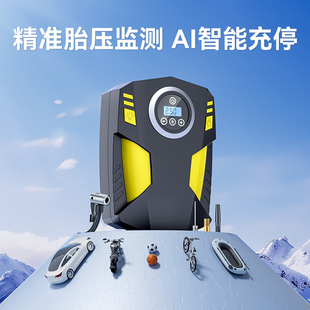 Car Air Pump Digital Display Lighting Tire Electric Car Air Pump Mini Smart Portable Car Air Pump