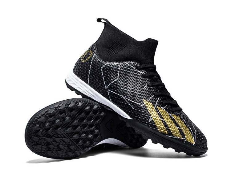 Transfronterizo zapatos de fútbol de uñas rotas de largo alto-Top Plus tamaño cómodo transpirable césped artificial suave absorción de choque moda hombres y mujeres de entrenamiento