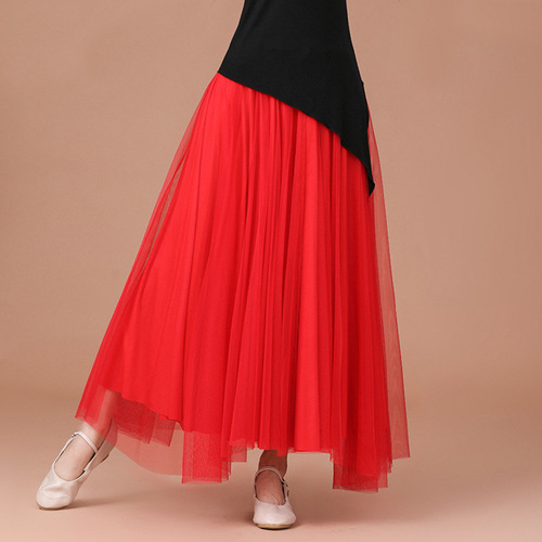 Square dance skirt dancing clothes skirt dance ballroom dance skirt competition female dance costume large skirt