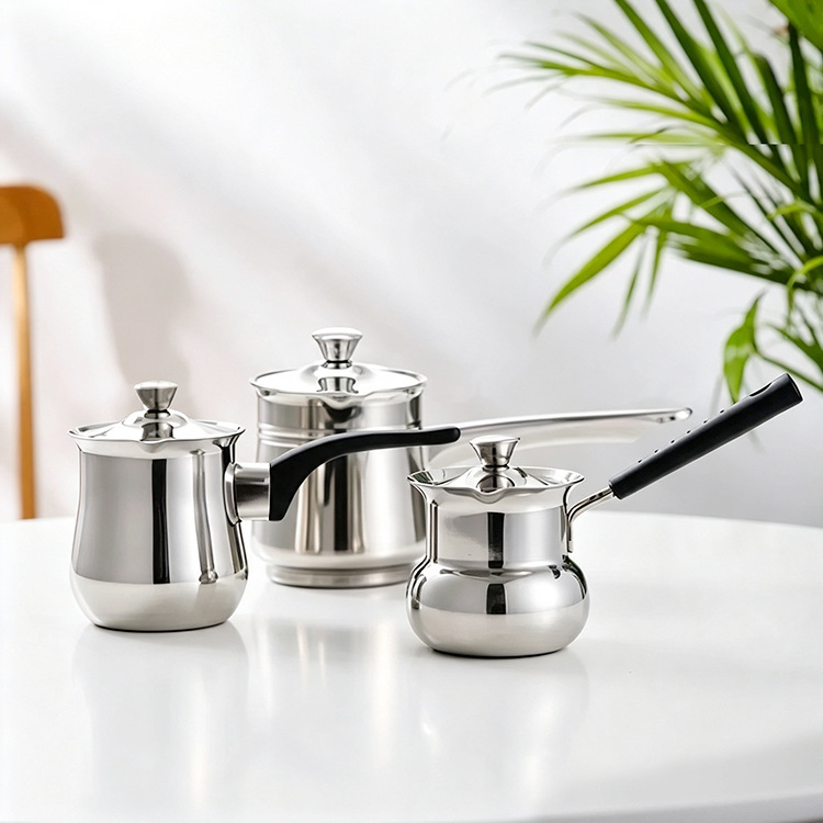 Stainless steel coffee cup teapot coffee pot Moka pot hand coffee pot Turkish coffee pot coffee appliance