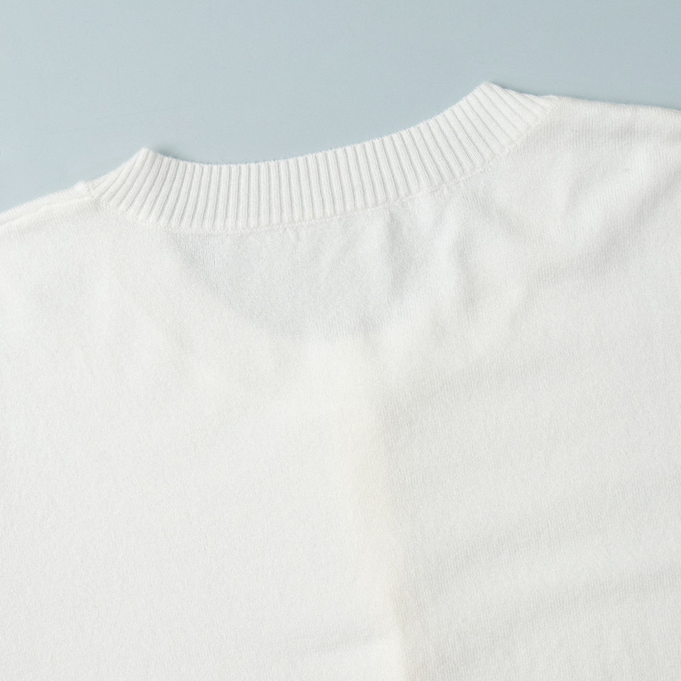 Bộ áo len dệt kim nữ cổ cao không tay kèm áo cardigan dáng suông — Áo vest màu nâu, Áo vest màu xám đậm, áo vest màu vàng, áo vest màu xanh chi tiết 44