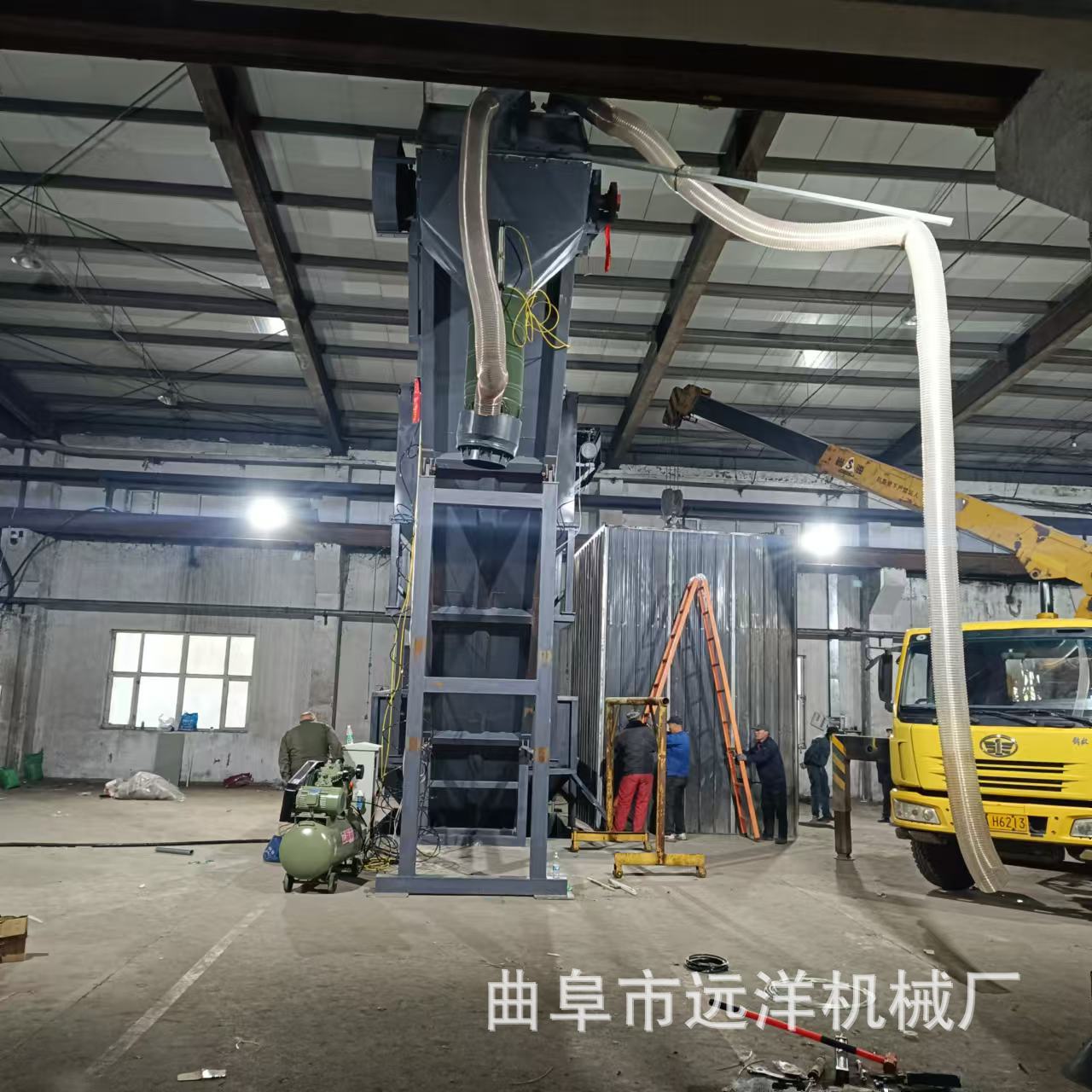 车站集装箱水泥灰卸车机罐车装灰机