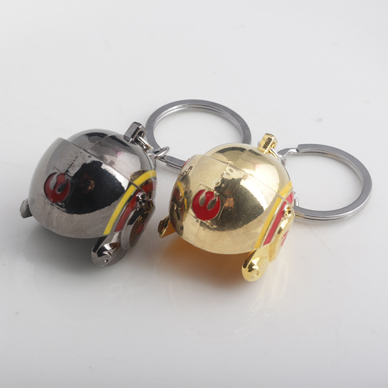 Transfronterizo periférico Star Wars Guerrero Negro Blanco Guerrero BB8 nave espacial llavero abrebotellas colgante