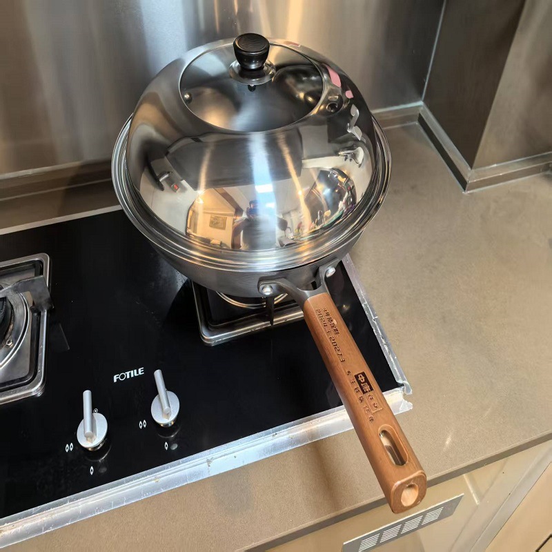 딥질소 7호 36cm 둥근바닥 + 스테인리스 조합뚜껑