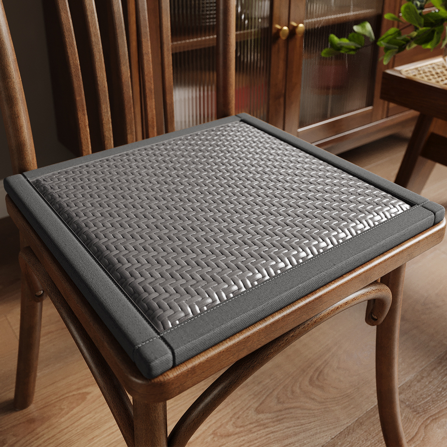 Cojín de asiento cojín de asiento de verano cojín de taburetes de madera maciza ventilación ventilada cojín de trasera de caña cojín de asiento de larga duración