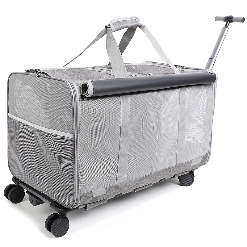 Bolsa para gatos, bolsa para mascotas con capó para perros grandes, caja especial para carrito para mascotas montada en el coche, bolsa para perros para salidas transfronterizas, transpirable