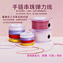 手链绳弹力线手串线耐磨牛筋穿珠子的水晶线扁丝弹力绳串珠手串绳