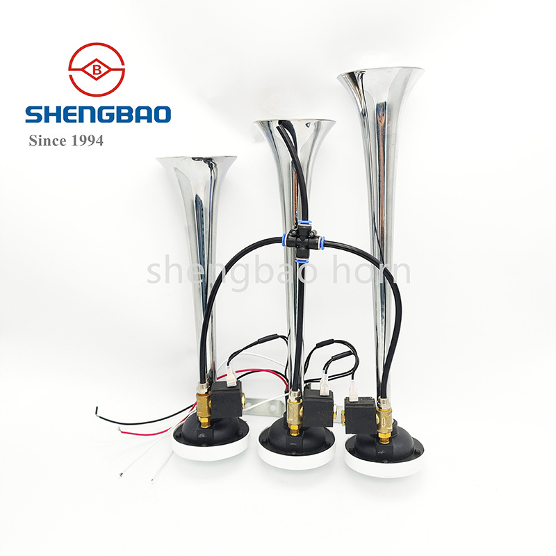 Tres tubos baby shark música ultrasonida camión altavoz eléctrico coche camión altavoz de altavoz de aire