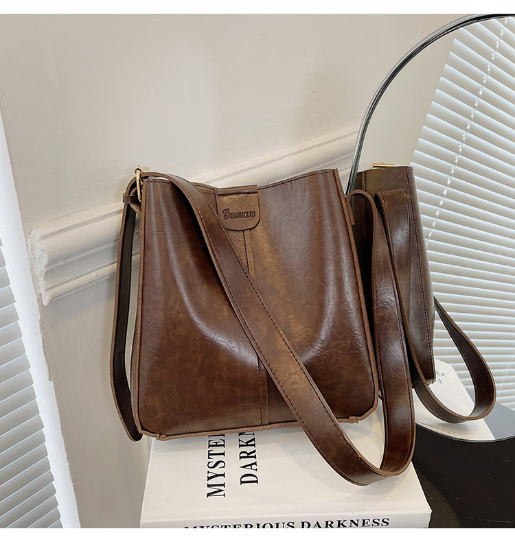 New fashionable and versatile women's single-shoulder bag and women's bag, a best-selling large-capacity bucket bun for European and American foreign trade undefined