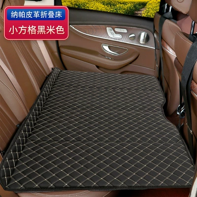 Vehicle-mounted inflatable bed Rear Seats, Wooden Board for - small-checkered-black-beige