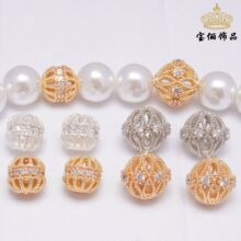 ΢��ʯ�U�������ɢ��14k����ɫ diy ��朴����Ʒ���