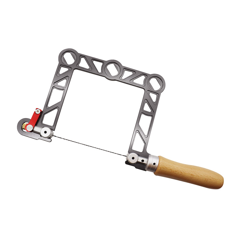 Sierra de tracción para trabajar la madera sierra curva mini sierra manual de alambre de acero universal sierra en forma de u oro plata cobre joyería modelo de sierra image 7