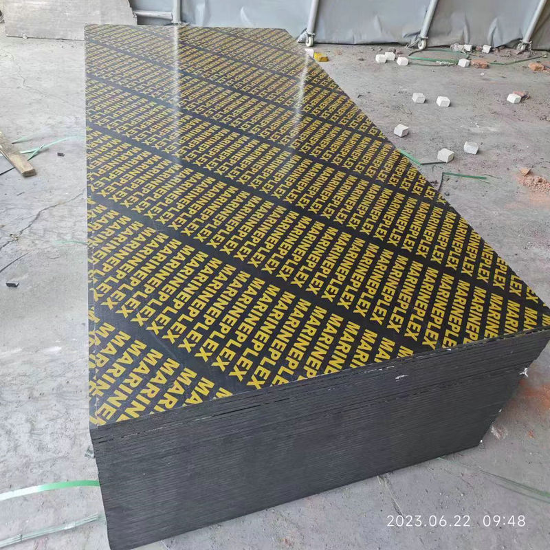 建築用の木の型枠の現物のベニヤ板のメーカーは建築の型枠を卸売りして10-12回工事現場で使うことができます。|undefined