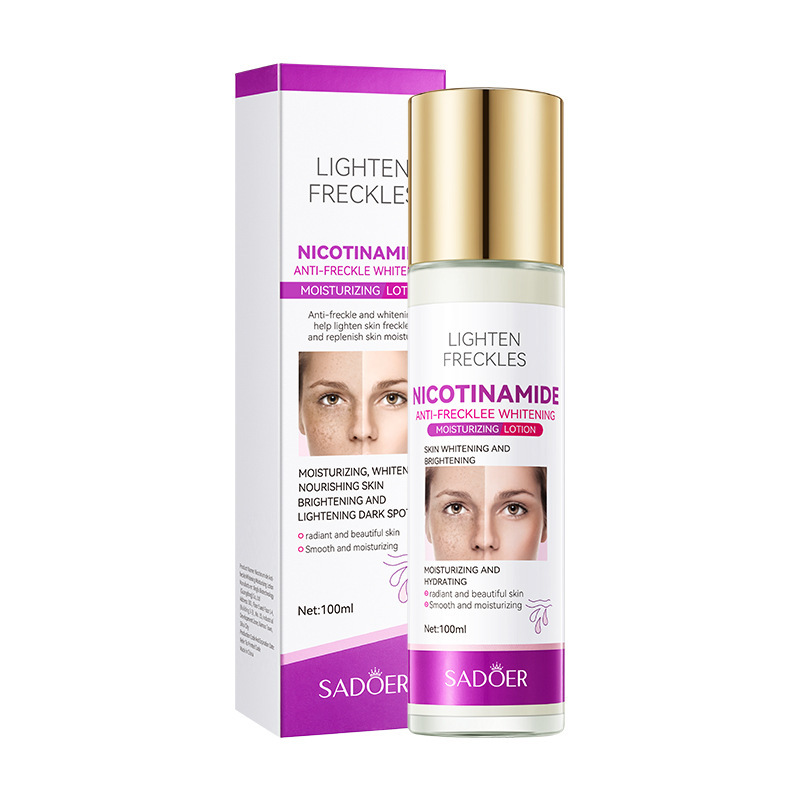 Todo en inglés SADOER nicotinamida blanqueamiento y pecas kit hidratante para aclarar el tono de la piel comercio exterior transfronterizo al por mayor