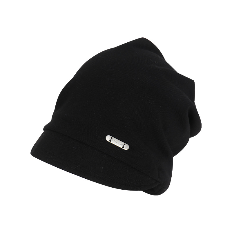 Sombrero japonés de pila de mujeres otoño y invierno simple cara pequeña gorra de cabeza roja red negra moda versátil gorra de luna fría gorra