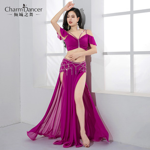 Qingcheng Dance Belly Dance Costume 2024 New Original Niche Design Light Luxury Belly Dance Practice Clothes Performance Clothes