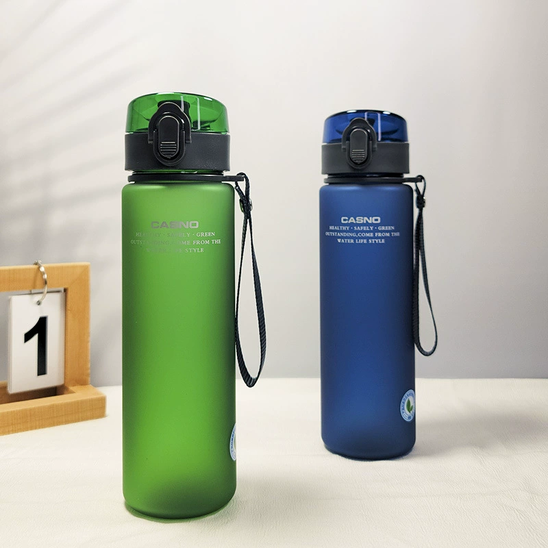 Children's handheld capacious matte space plastic teapot for water for gym