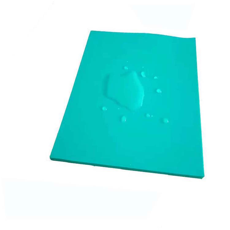 Green carpet PVC from soft rubber, increased thickness, 4mm