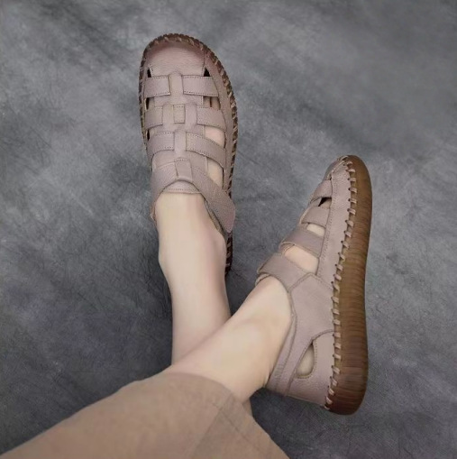 2026 nuevo verano de tendón suave sandalias madre con suela gruesa cómoda zapatos agujeros transpirables sandalias antideslizantes
