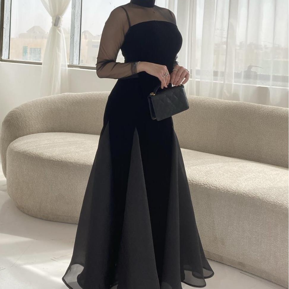 2023 spring and summer new cross-border foreign trade women's clothing independent station ebay sexy mesh stitching ball gown dress