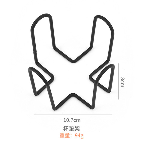 厂家供应杯垫收纳架陶瓷 杯垫铁架支持亚马逊跨境铁架