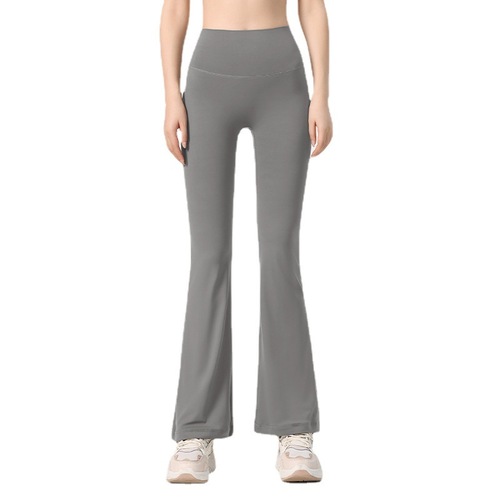 Lulu naked sense without embarrassing line yoga bell-bottom wide-leg pants women's high-waist hip-lifting tight-fitting slim sports yoga pants