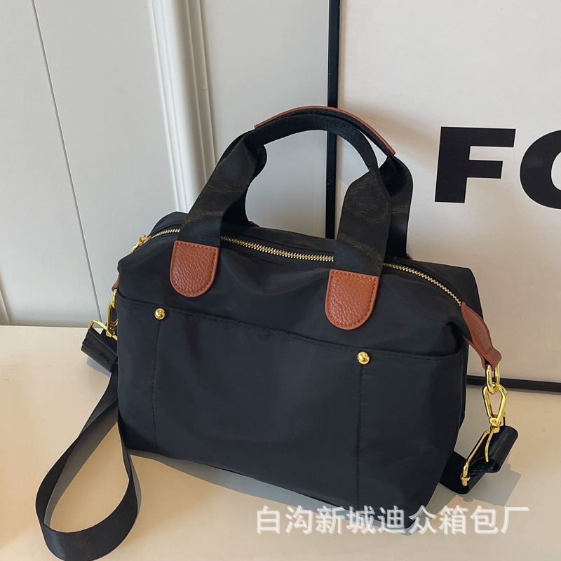 Women's Fashion Retro Trendy Boston Bag 2026 New Arrival Shoulder Handbag Dumpling Bag Lightweight Travel Bag - Thumbnail 2