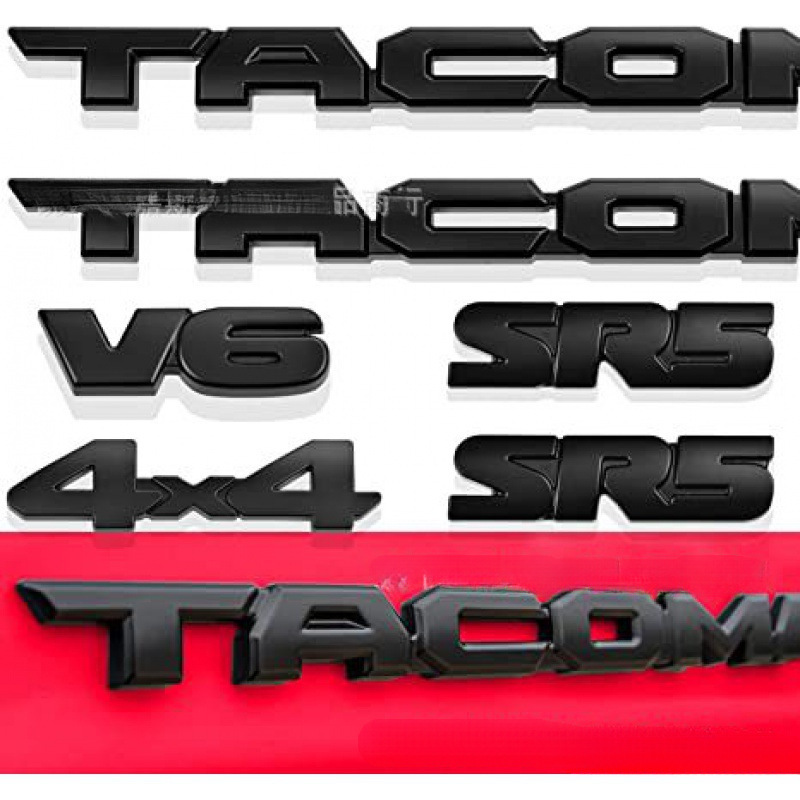 Adecuado para Toyota TACOMA cubierta del logotipo del coche V6 4X4 SR5