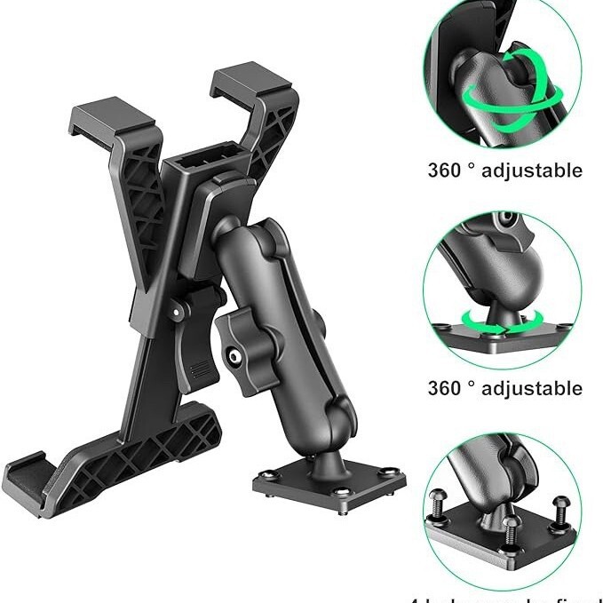 Treadmill tablet holder suitable for iPad, suitable for spinning bikes, tablet bike handlebar thigh strap mount