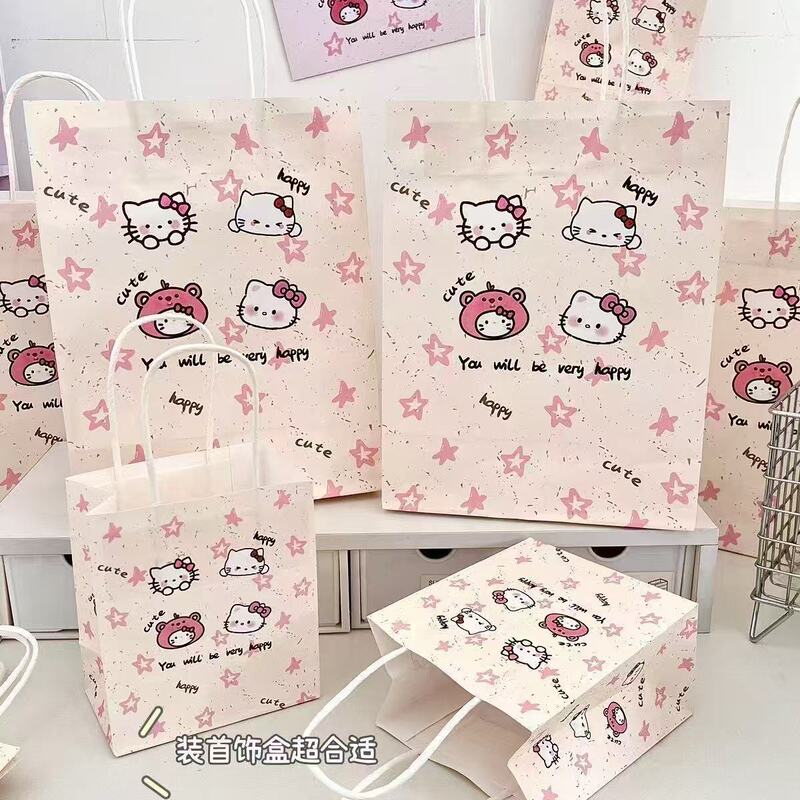 新しいスター kt 猫ギフトバッグ ins 高価値絶妙な収納袋漫画ギフト包装紙袋ギフト|undefined