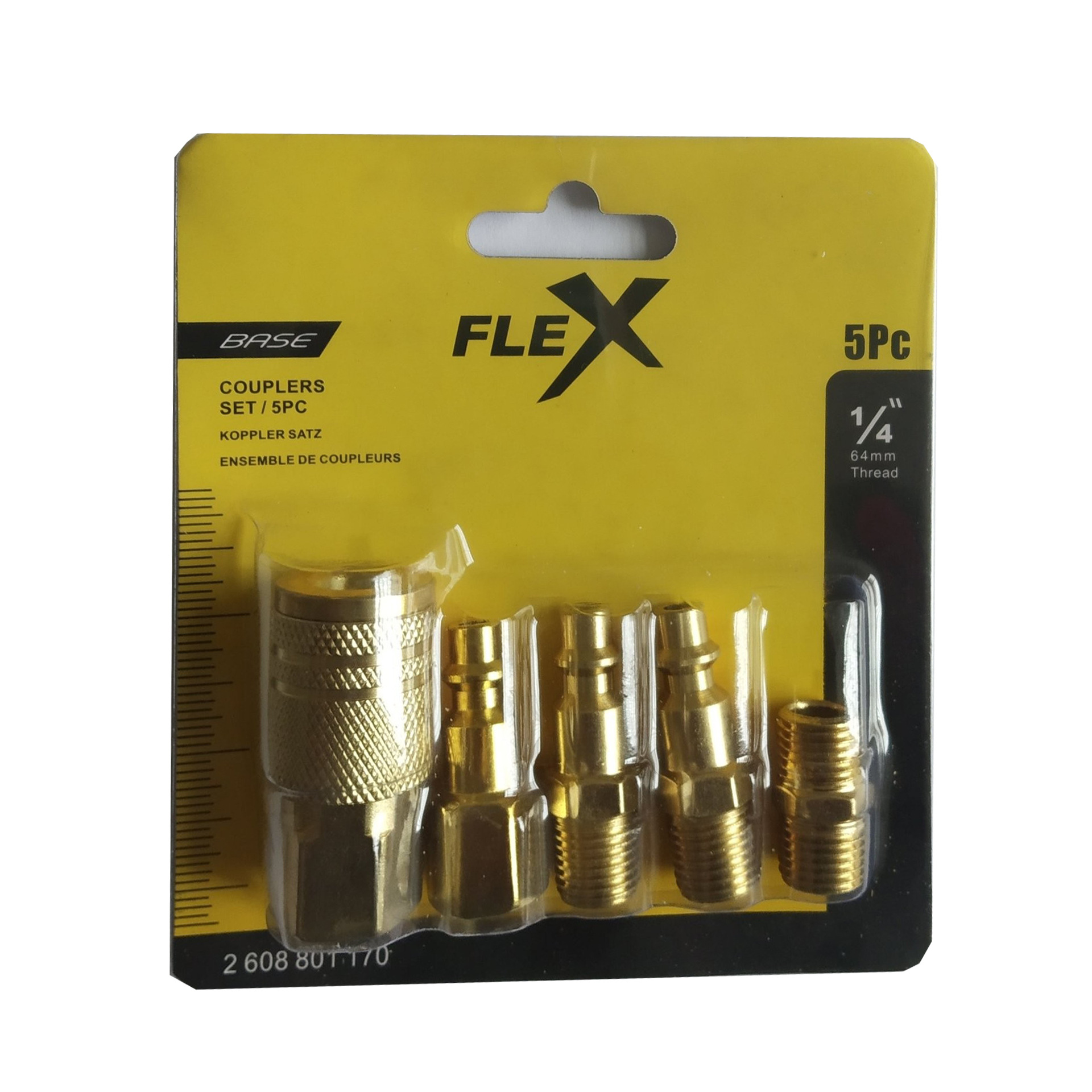 Nuevo conjunto de 5 piezas al por mayor conector rápido americano 2 puntos dientes internos y externos 1 / 4 NPT acessorios de hardware neumático chapado en cobre