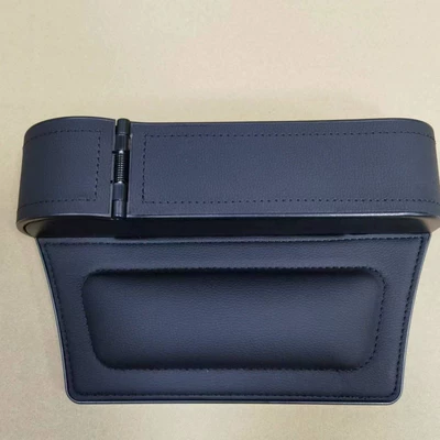 Car storage bag/box: Storage Box, Spring Cup - black-black-litchi-leather-spring-buckle-main-driver