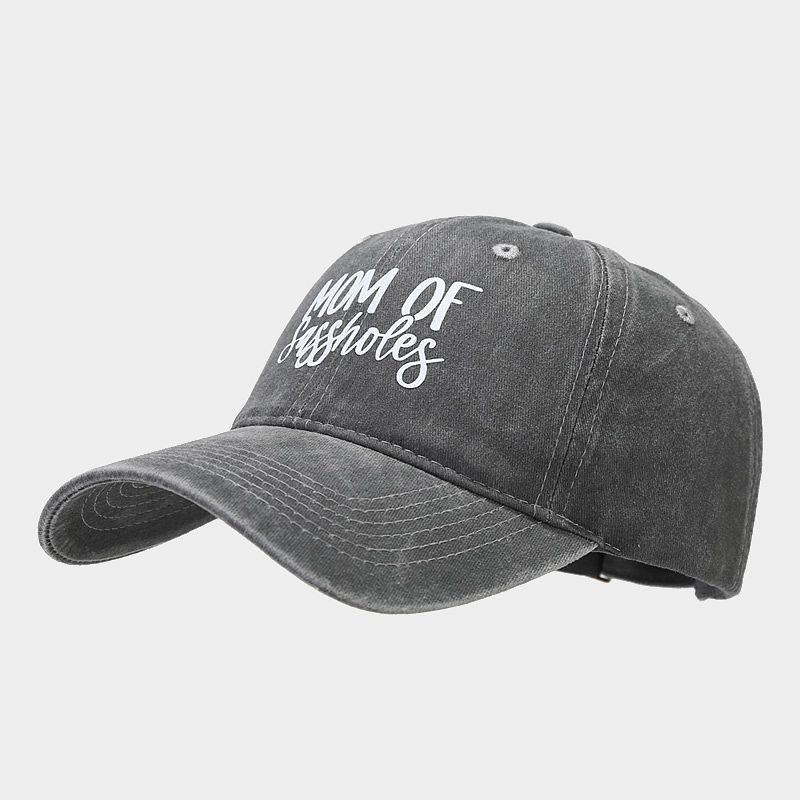 Moda europea y americana nueva impresión de transferencia térmica línea de palabras tapa suave gorra de béisbol femenina primavera y verano casual todo partido protección solar marea