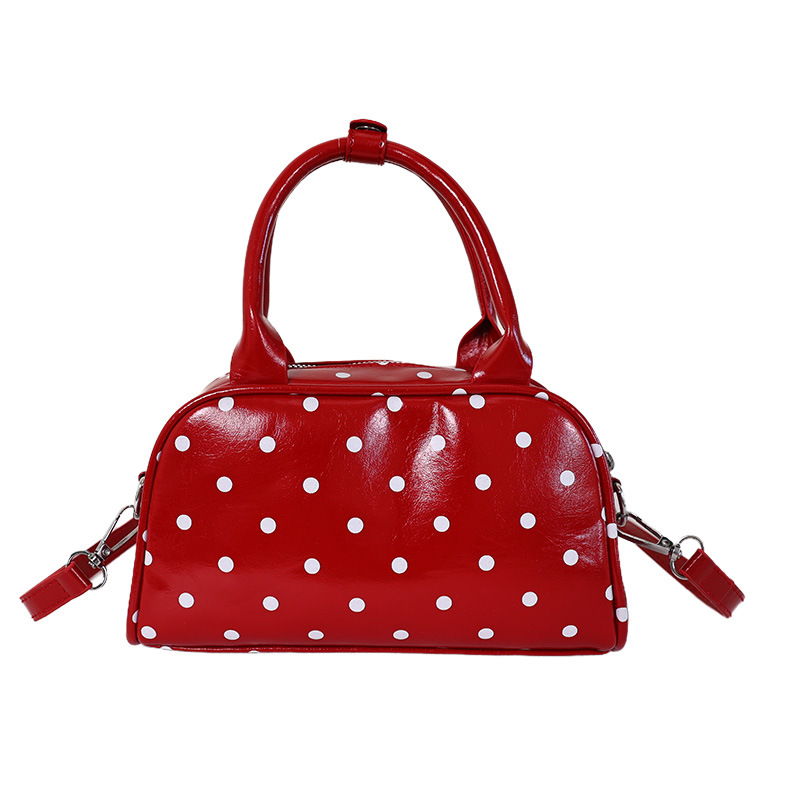 Nicho coreano Zhong chica onda punto bolos mujeres 2026 verano diario nuevo estilo extranjero gran capacidad mochila de hombro image 11