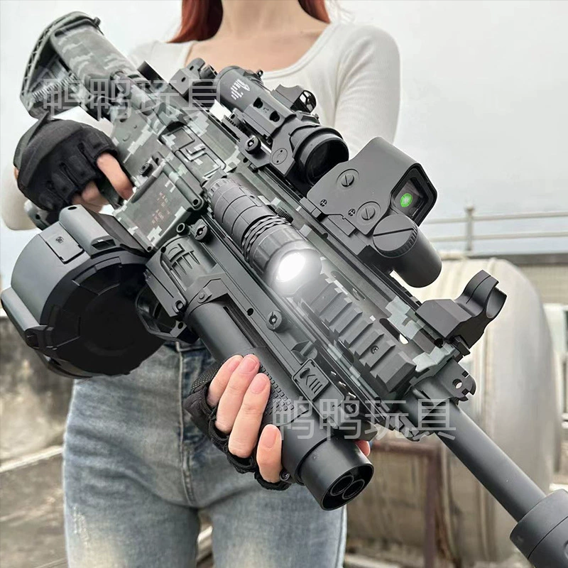 Электрическое оружие M416 с непрерывным двигателем кристаллы горячие продажи встроенная детская игрушка-младший мальчик моделирование штурмовки запуск мягких пуль специальное оружие