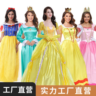Halloween Costume Snow White Dress Adult Female Stage Costume Party Cinderella Sleeping Beauty Fairy Tale Costume