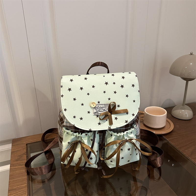 Mochila de mujer retro alta sensación bolso coreano simple de alto valor de tela Oxford correa mochila pequeña
