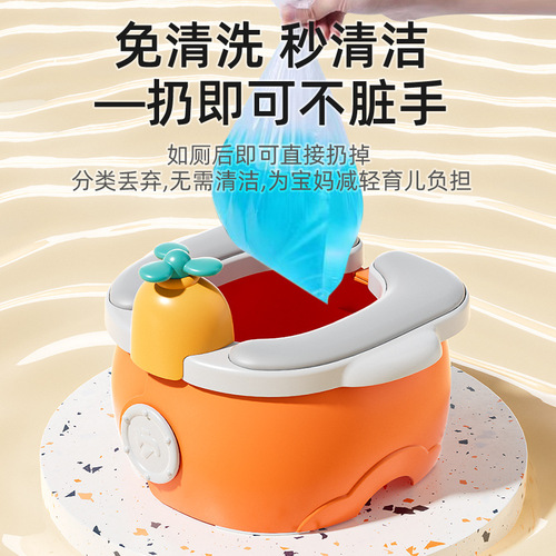 Children go out folding toilet portable portable car-mounted urinal for male and female baby travel toilet upgrade