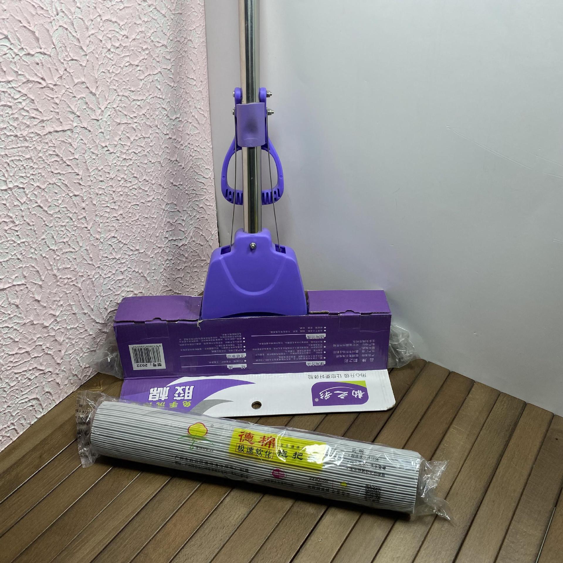 Wholesale spot roller type absorbent cotton mop head, mop head, sponge replacement for household sponge head