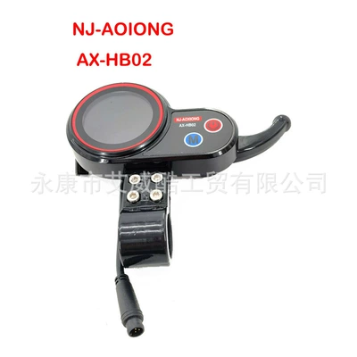 NJ-AOXIONG-AX-HB02 yeni 6 pinli 48V elektrik skuter sayğacı