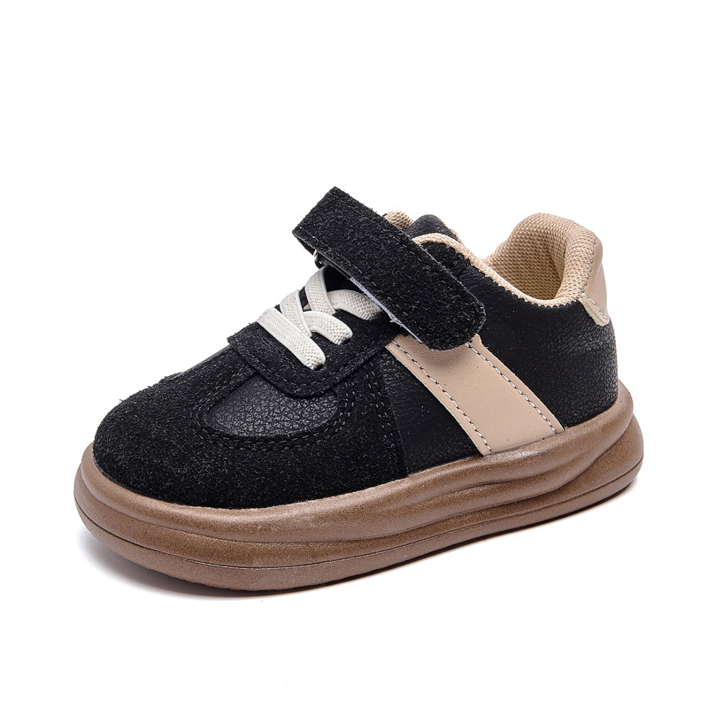 Zapatos de skate de primavera y otoño de velcro con suela suave para bebés infantiles, zapatos deportivos casuales para niños