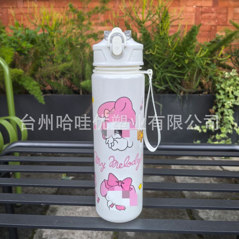 跨境2025新款女杯子设计感小众带吸管杯高颜值茶杯卡通图案大水杯|undefined