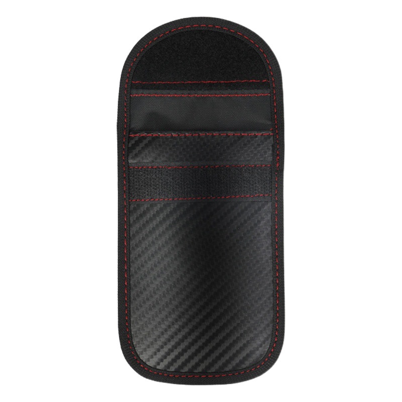 Amazon Foreign Trade RFID Signal Shielding Bag Car Key Shielding Cover Carbon Fiber Anti-Scan Antimagnetic Card Bag