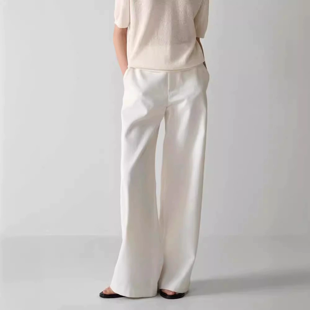 FAC * DE PATT * RN повседневные брюки женские весна и осень новые тонкие прямые брюки с высокой талией белые брюки