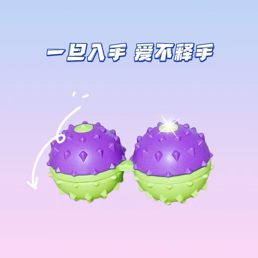 Descompresión rábano masaje bola TikTok dedo rodillo giratorio Bola de descompresión masajeador 3D dedo bola giratoria juguete