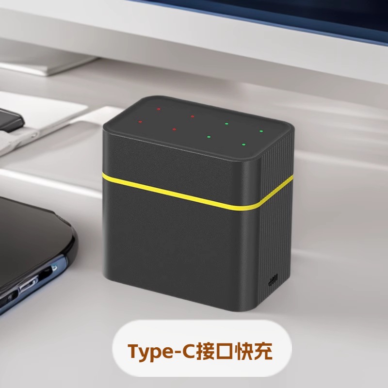 Caja de carga inteligente LED AA5 8 ranuras 1.5v cargador de baterías de litio tipo-c caja de carga al por mayor