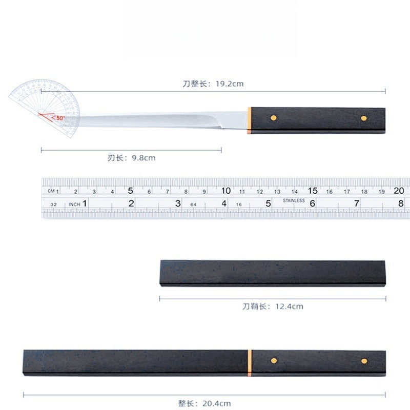 Directo al por mayor pequeño acorazado M390 espejo ABS manejar al aire libre camping picnic fruta cuchillo hogar