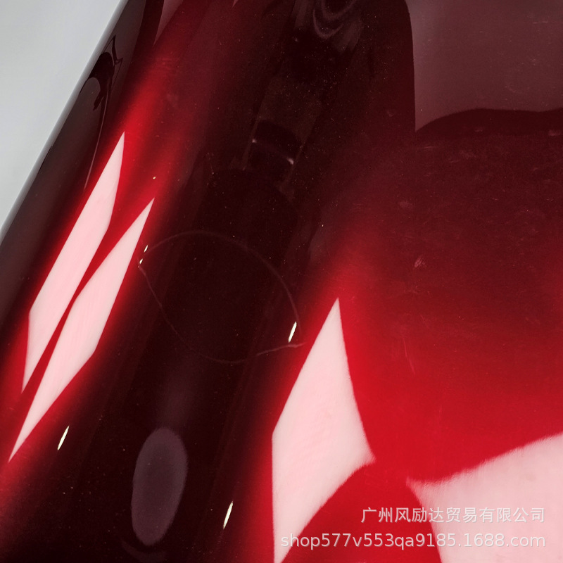 Venta caliente transfronteriza PET metal líquido dragón sangre motocicleta roja coche eléctrico espejo retrovisor rojo brillante película de cambio de color de cuerpo completo image 4
