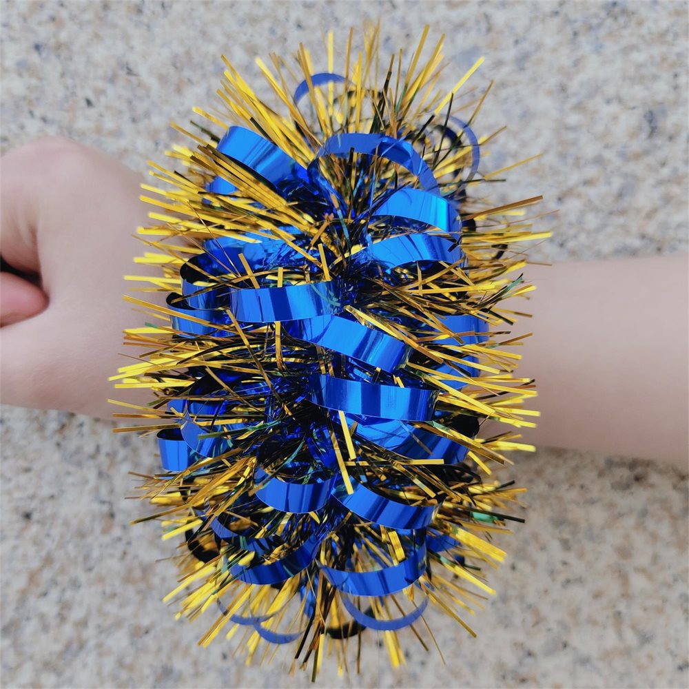 컬링 스타일 블루 골드 와이어 1개