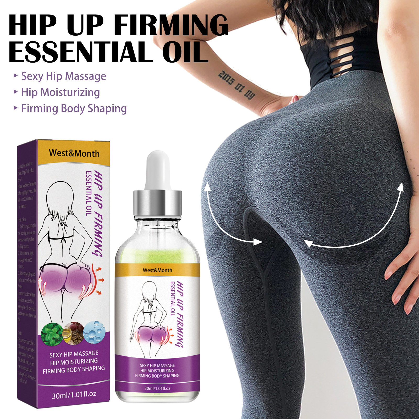 Hip Up Firming Essential Oil For Wrinkle Smoothing And Lifting_voghion.com